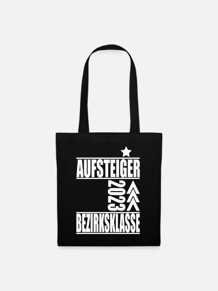 Aufsteiger Bezirksklasse 2023 Aufstiegstrikot - Stoffbeutel - Schwarz