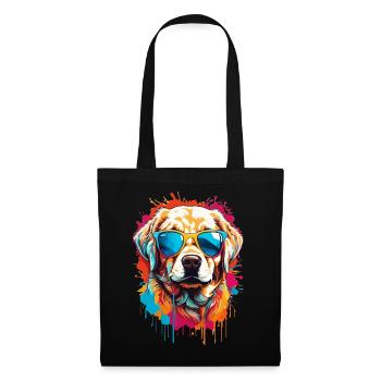 Labrador in Sunglasses: Cool & Cute - Tote Bag - black - Front