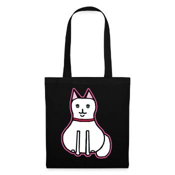 Chat, Animal De Compagnie, Chat Domestique, Amoureux Des Animaux, Enfants, Chats - Sac en tissu - noir - Devant