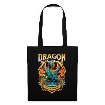 dragon, fantasy, magic, mysticism, mythology, creature - Tote Bag - black - Front