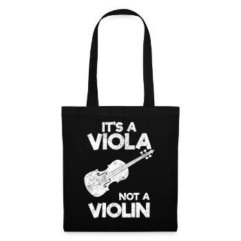 It's A Viola Not A Violin Viola -Spieler - Stoffbeutel - Schwarz - Vorne