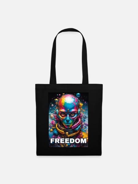 To each his own freedom - Stoffbeutel - Schwarz