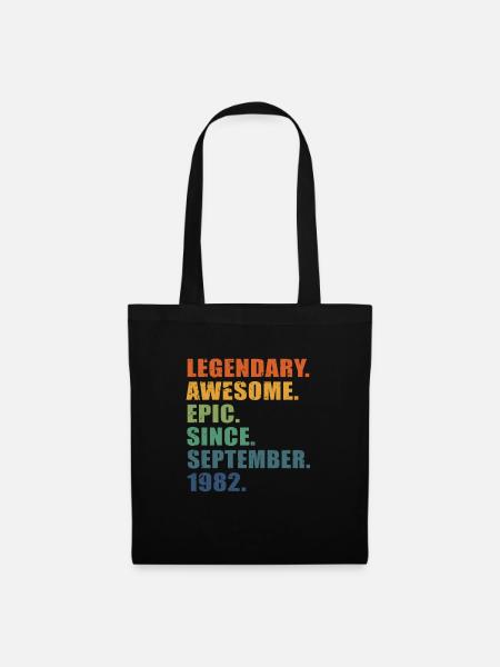 40° Compleanno, Settembre 1982, 40° Anniversario - Borsa di stoffa - nero