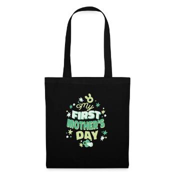 Ma première fête des mères Idée cadeau de fête des mères Maman - Sac en tissu - noir - Devant