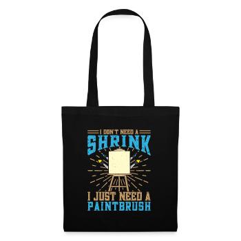 Artiste cool J’ai besoin d’un cadeau de peintre au pinceau - Sac en tissu - noir - Devant