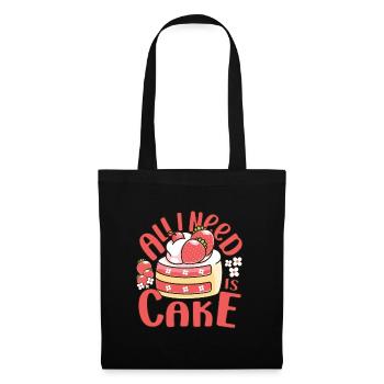 Cake Baker all I Need Is Cake Gift - Tote Bag - black - Front