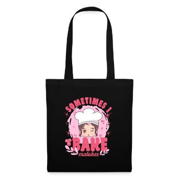 Cake Baker Sometimes Bake Mistakes Cupcake - Tote Bag - black - Front