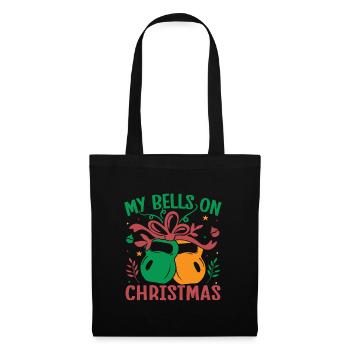 Fanatiques de fitness Mes cloches à Noël - Sac en tissu - noir - Devant