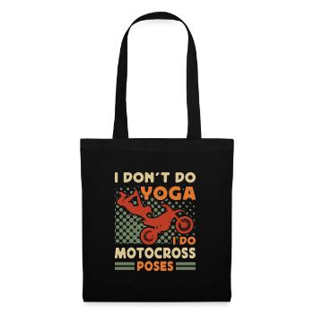 Dirt Biker Riding I Do Motocross Poses Dirt Bike - Stoffbeutel - Schwarz - Vorne