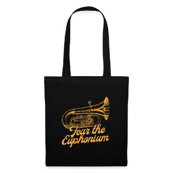 La peur de l’euphonium La marche du baryton de l’euphonium - Sac en tissu - noir - Devant