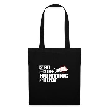 Eat Sleep Boar Hunt Répéter Hunter - Sac en tissu - noir - Devant
