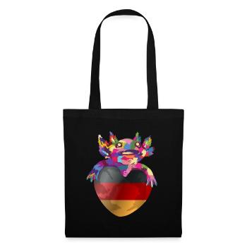 Drapeau allemand Drapeau allemand Utilisé Look Home - Sac en tissu - noir - Devant