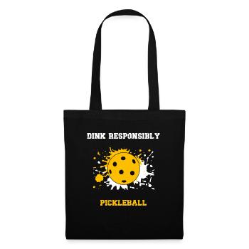 Dink de manière responsable ne se fait pas écraser - Sac en tissu - noir - Devant