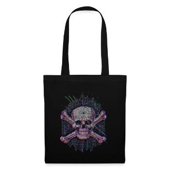 Erreur fatale (crâne) - Sac en tissu - noir - Devant