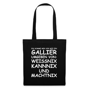 Gallier | Comic, lustige Sprüche, Sarkasmus - Stoffbeutel - Schwarz - Vorne