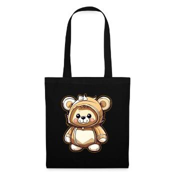 Cute Teddy Bear - Tote Bag - black - Front