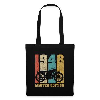 Vintage Moto 1948 Rétro Cadeau D'anniversaire - Sac en tissu - noir - Devant