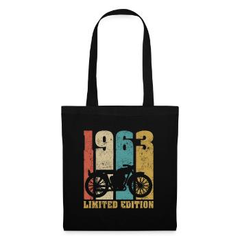 Vintage Moto 1963 Rétro Cadeau D'anniversaire - Sac en tissu - noir - Devant