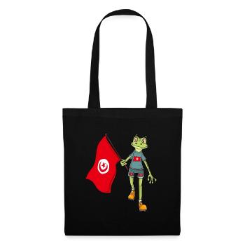 Rainette éventail de Tunisie - Sac en tissu - noir - Devant