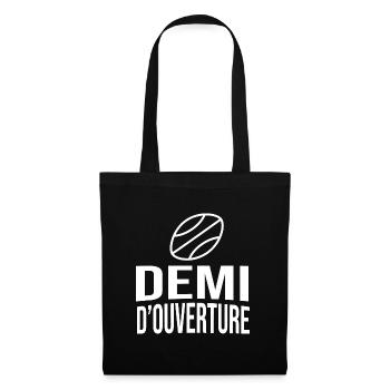 Rugby Cadeau Humour rugby demi d ouverture - Sac en tissu - noir - Devant