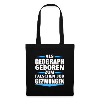 Le géographe s’est trompé de poste - Sac en tissu - noir - Devant