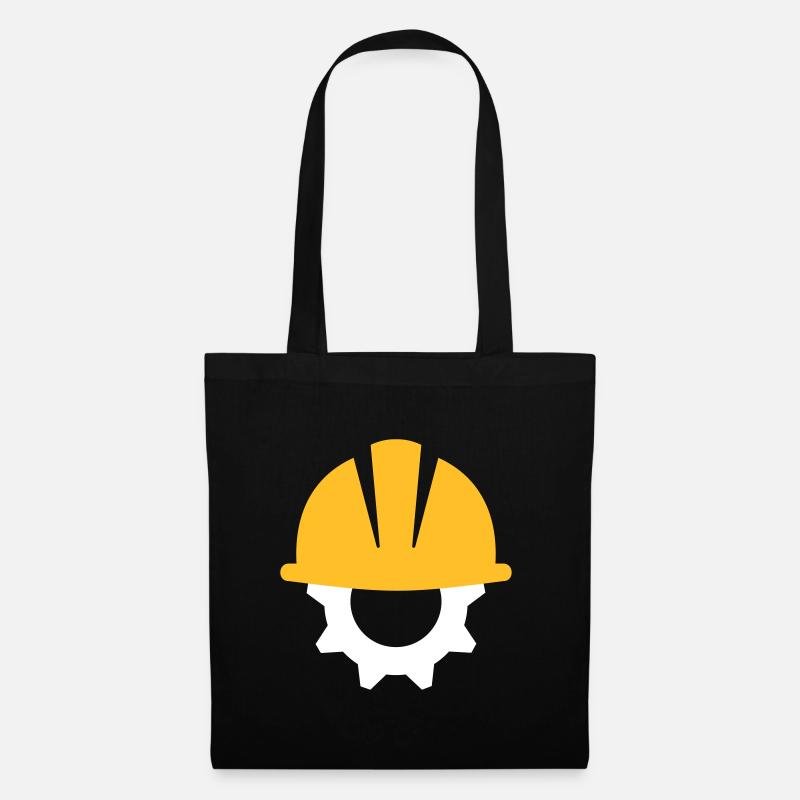 Engineer helmet gift construction site safety - Tote Bag - black