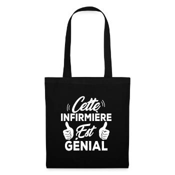Cette infirmière est génial - Sac en tissu - noir - Devant