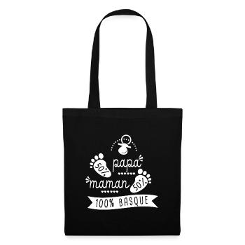 bebe naissance 100 % basque grossesse enceinte - Sac en tissu - noir - Devant
