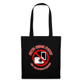 S’il vous plaît pas de photos - Je suis en congé de maladie - Sac en tissu - noir - Devant