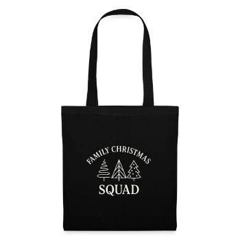 Family Christmas Tree Squad - Stoffbeutel - Schwarz - Vorne