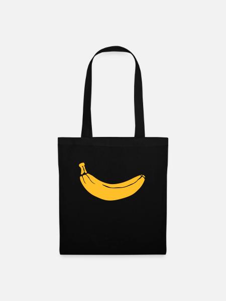 Banana - Banane - Stoffbeutel - Schwarz