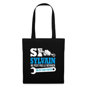 Si Sylvain ne peut pas le réparer on est foutus - Sac en tissu - noir - Devant