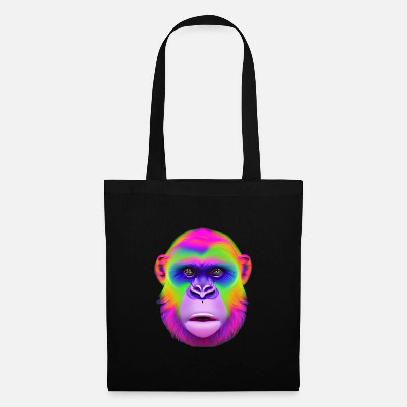 colour ape - Stoffbeutel - Schwarz