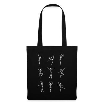 Dancing Skeletons Halloween - Tote Bag - black - Front