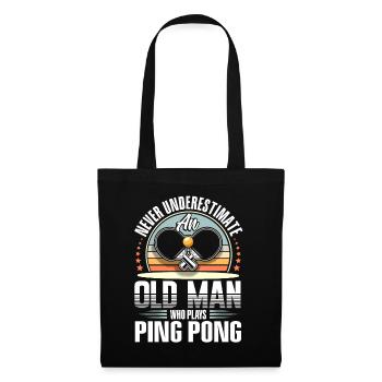 Ping-pong - Sac en tissu - noir - Devant