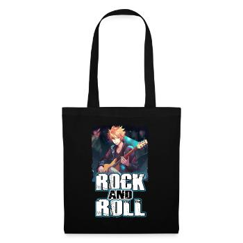 Rock Music Album Cover - Anime Shirt - Tote Bag - black - Front