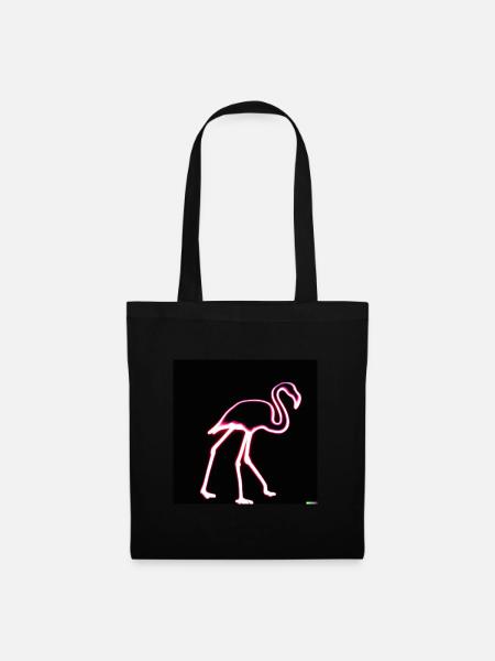 Neon Storch - Stoffbeutel - Schwarz