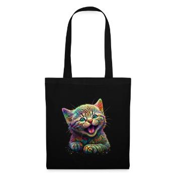 Cute Baby Cat, Kitten, Funny Animals, Pet - Tote Bag - black - Front