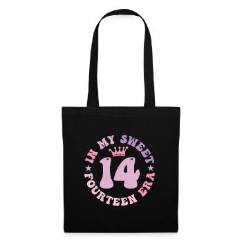 In My Sweet Fourteen Era 14th Birthday 14th - Tote Bag - black - Front