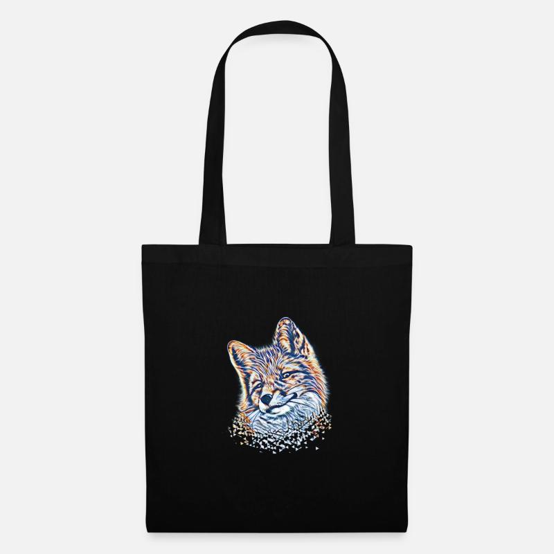 Fuchs - Stoffbeutel - Schwarz
