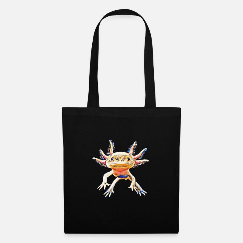 Axolotl - Stoffbeutel - Schwarz