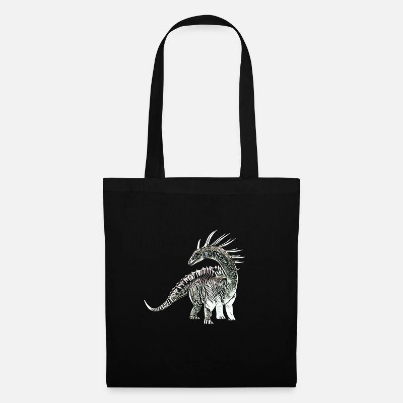 Dinosaurier - Stoffbeutel - Schwarz