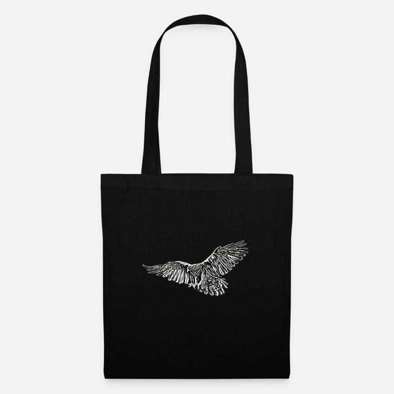 Adler - Stoffbeutel - Schwarz