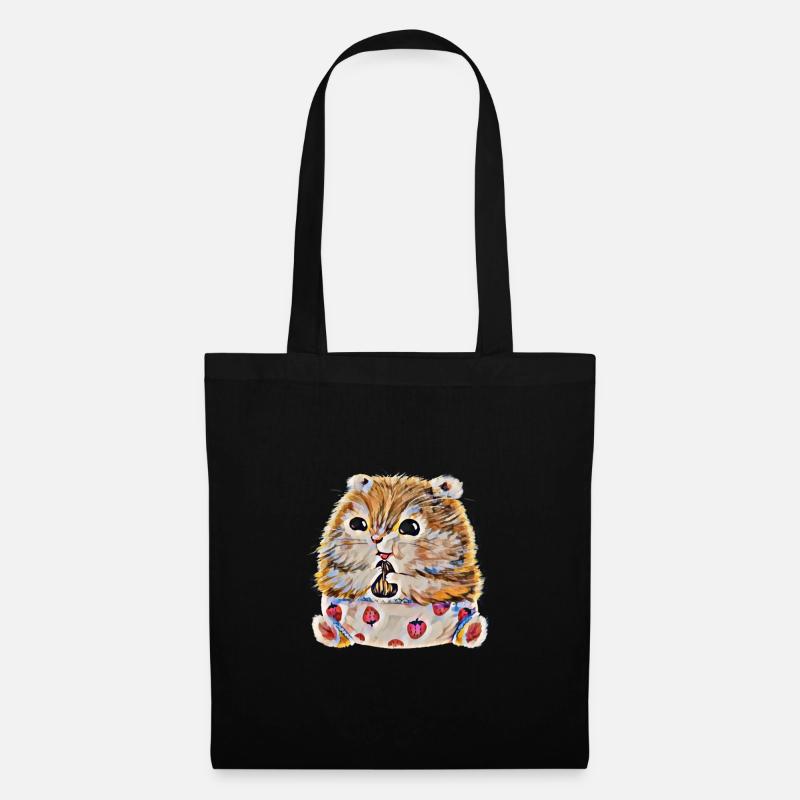 hamster - Tote Bag - black
