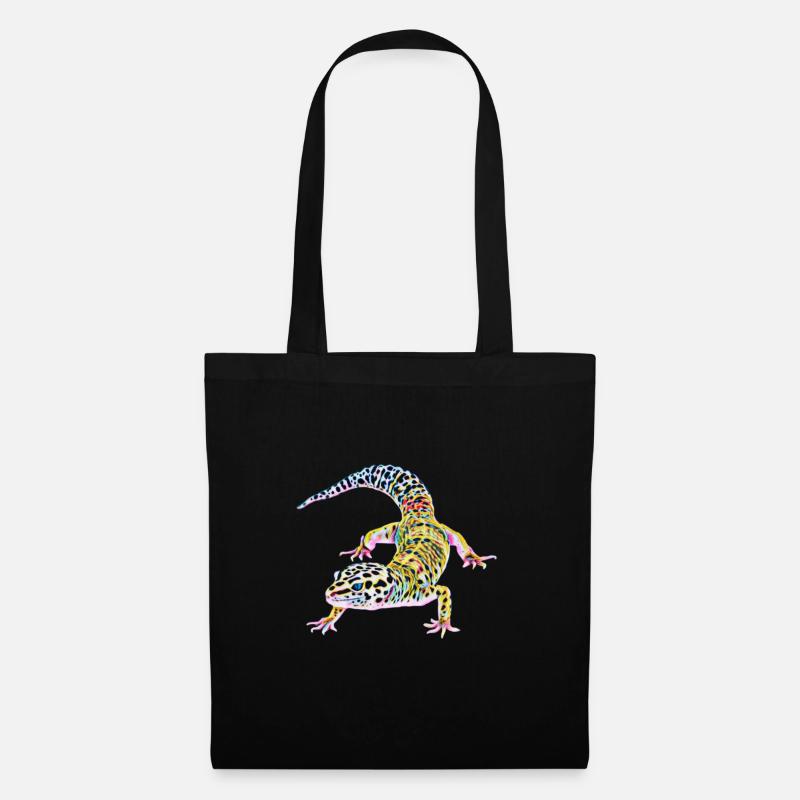 Gecko - Stoffbeutel - Schwarz