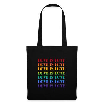 Love is Love - Sac en tissu - noir - Devant