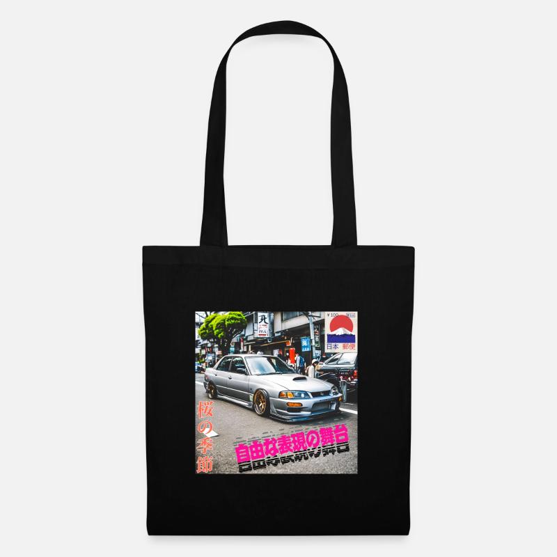 Jdm Tuning Car Drifter - Stoffbeutel - Schwarz