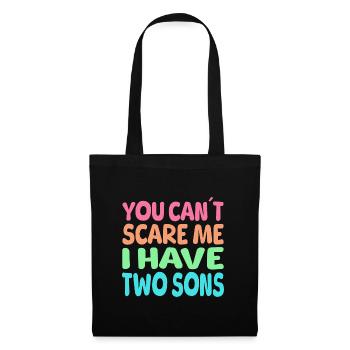 I have two sons Fun - Tote Bag - black - Front