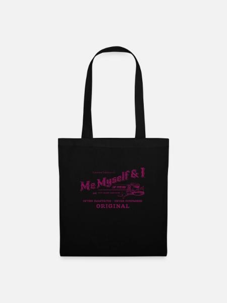 Me myself and I Geburtstagsshirt - Stoffbeutel - Schwarz