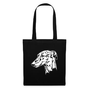 GALGO ESPANOL bringé Portrait Lévrier Wilsigns - Sac en tissu - noir - Devant